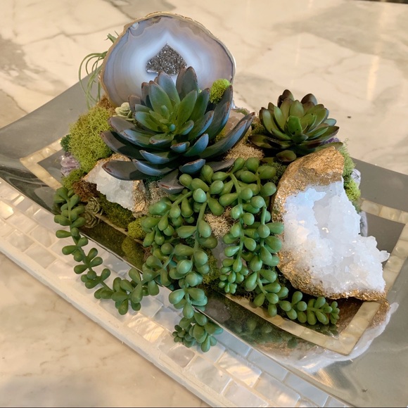 Succulent & Precious Stone Arrangement - Picture 2 of 3